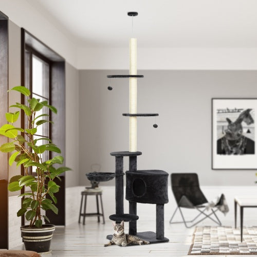 Arbre à chat vertical du sol au plafond