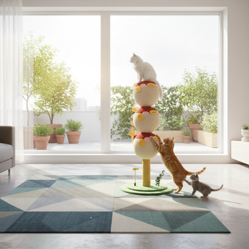 Griffoir pour chat en forme de poisson