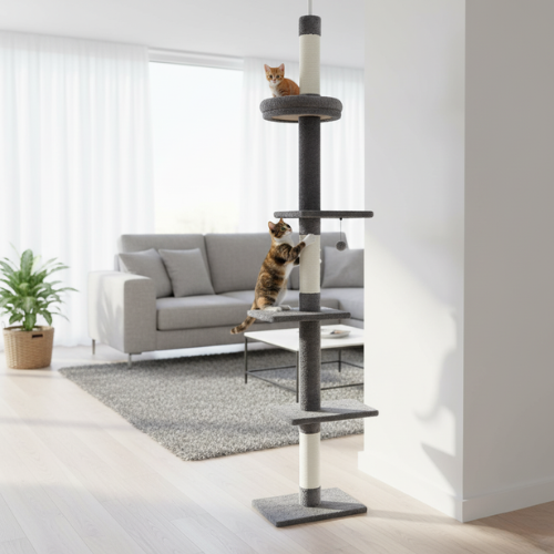 Arbre à chat vertical réglable