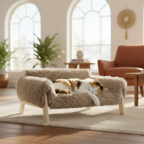 Lit surélevé pour chat