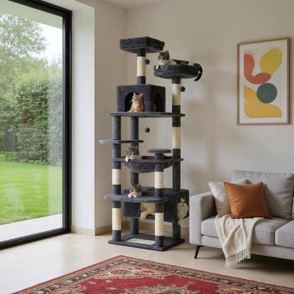 Arbre à chat d’intérieur multi-niveaux