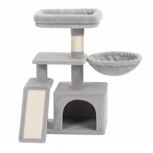 Arbre à chat trois niveaux