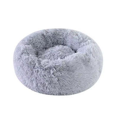 Panier en peluche rond