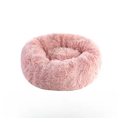 Panier en peluche rond