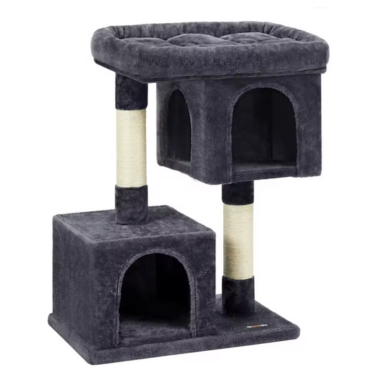 Arbre à chat d’intérieur double niveau