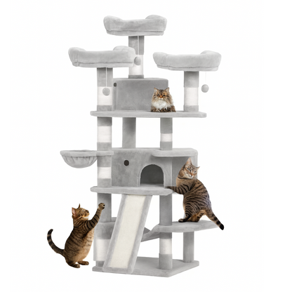 Arbre à chat d’intérieur trois niveaux