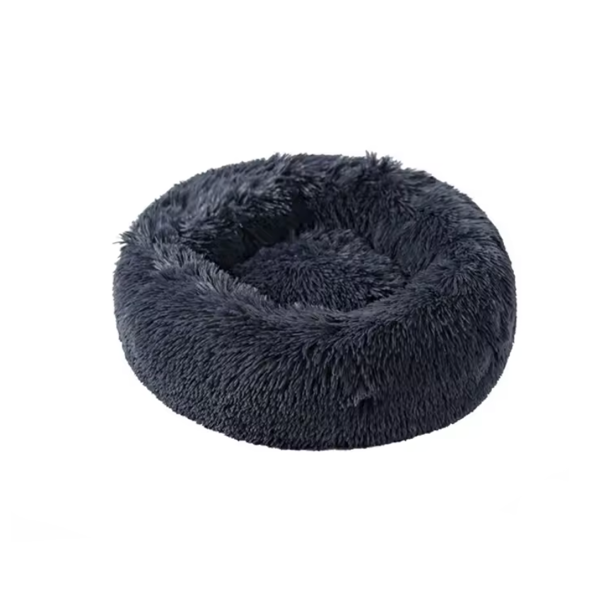 Panier en peluche rond