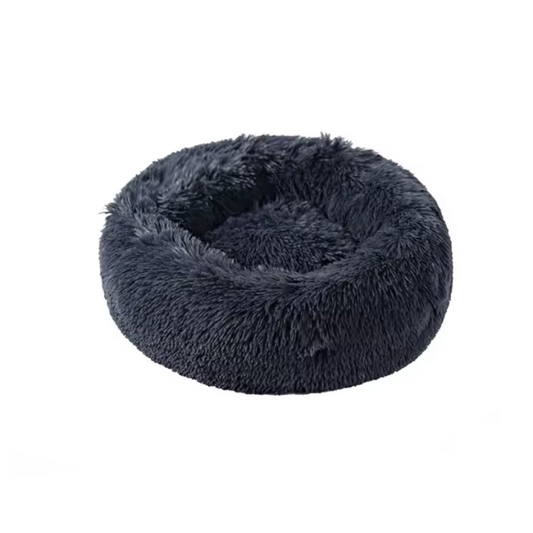 Panier en peluche rond