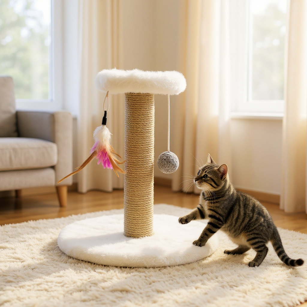 Griffoirs pour chat en sisal avec jouets