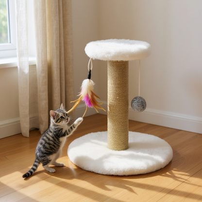 Griffoirs pour chat en sisal avec jouets
