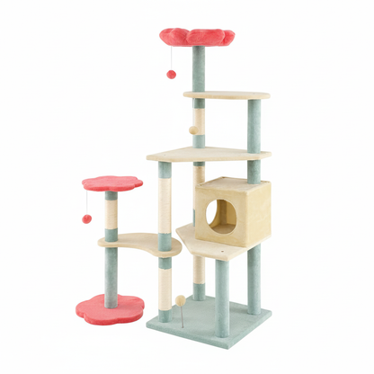 Arbre à chat floral