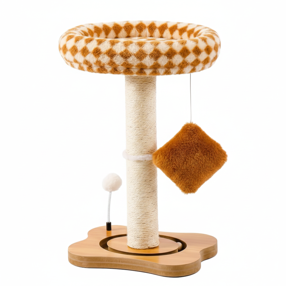 Griffoir pour chat avec lit